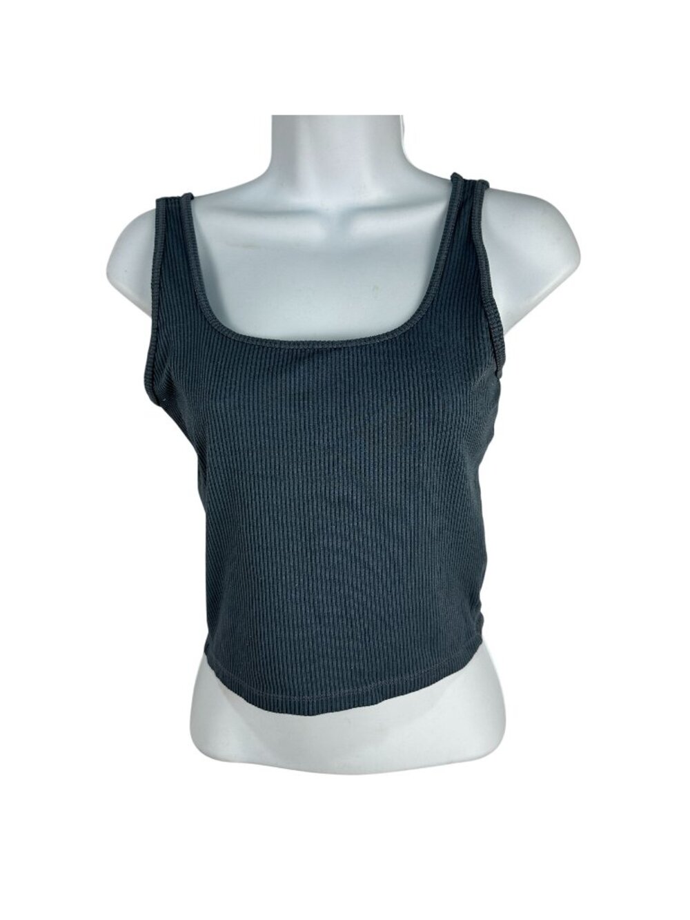 Hollister Must-Have Collection Womens Ribbed Tank Top Size S Black Stretchy